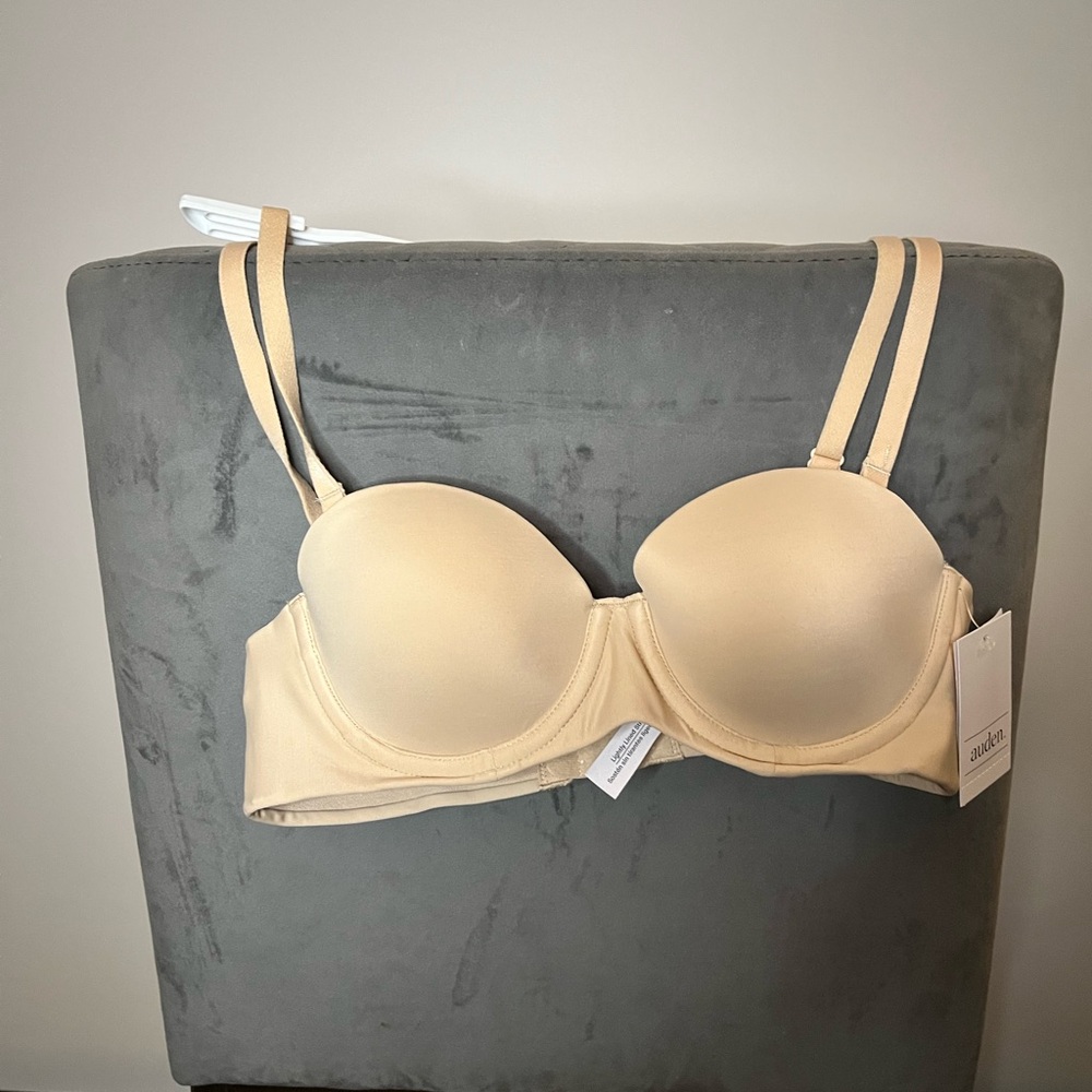 Auden Nude Double-Strap Underwire T-Shirt Bra
